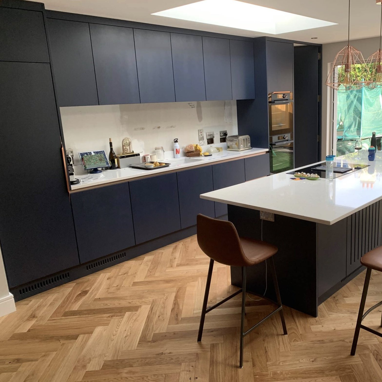 Herringbone Engineered Floor Natural Oak 14mm Flooring Home Interior Design Living Room