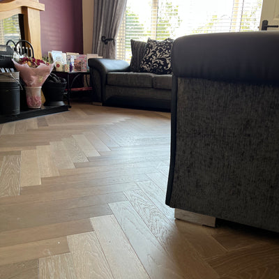 Konig Native Smoked Grey Oak Herringbone