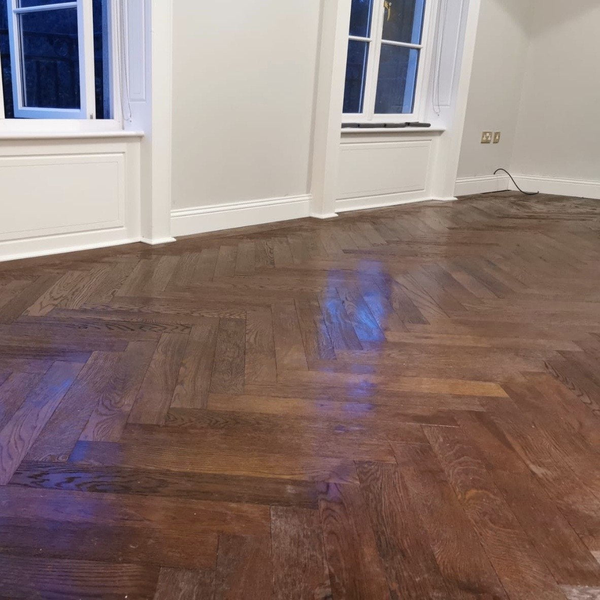 Fika Dark Double Smoked Oak Herringbone