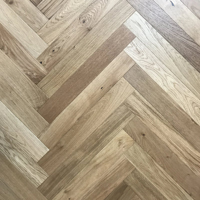 Fika Brushed Oak Natural Herringbone