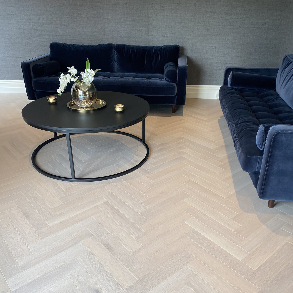 Konig Prestige Glazed Oak Herringbone