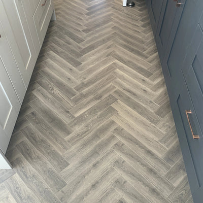 Konig Prestige Rustic Limed Oak Herringbone