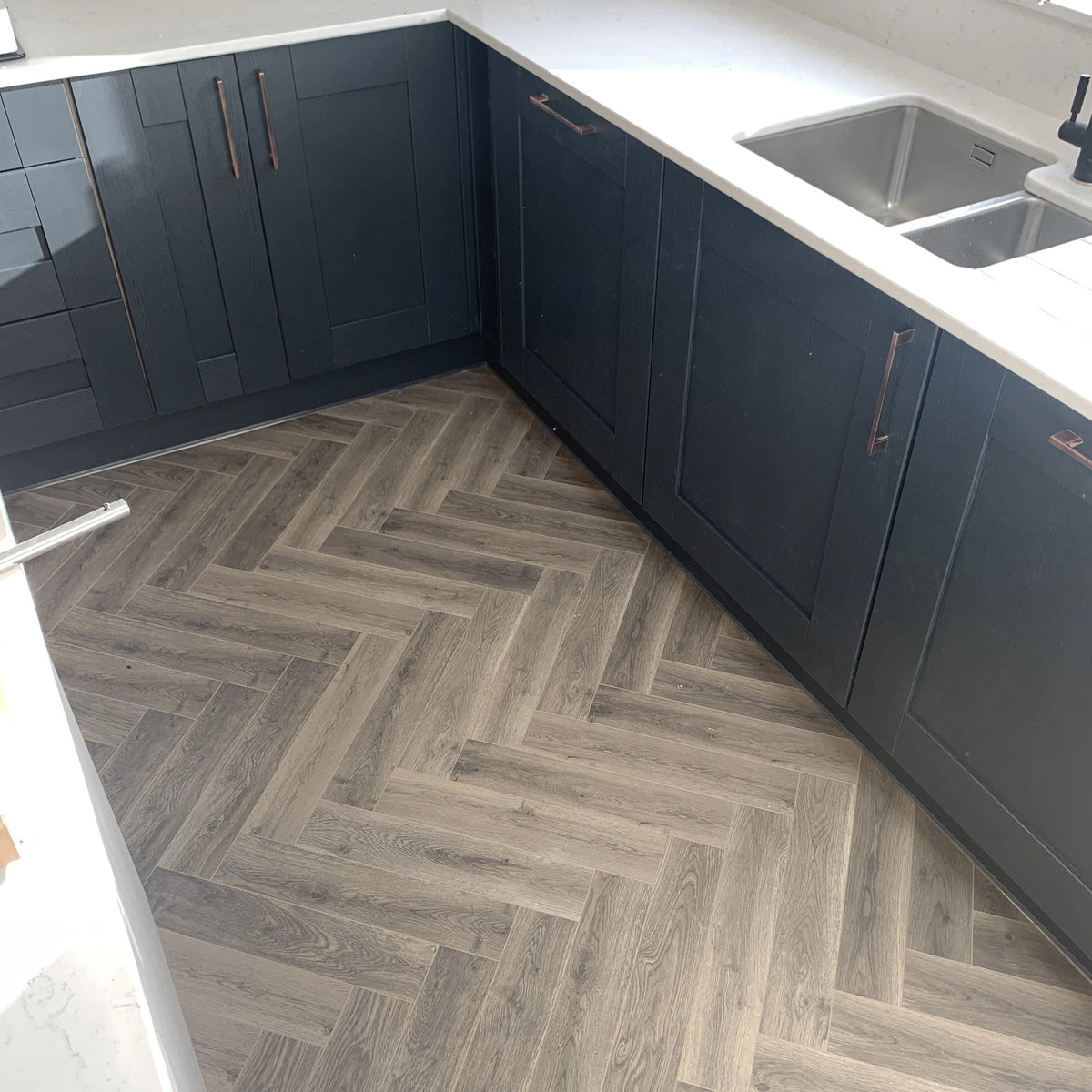 Konig Prestige Rustic Limed Oak Herringbone