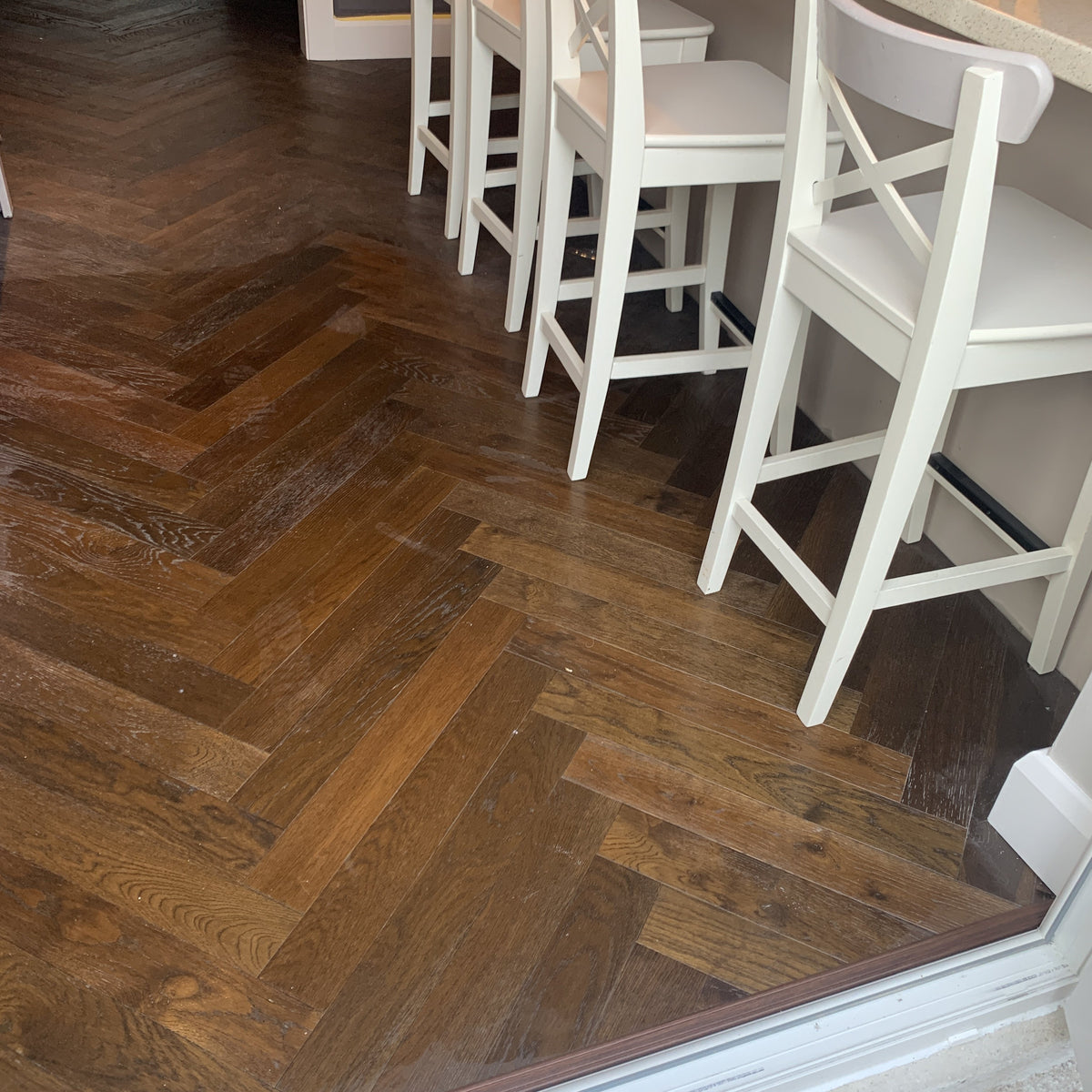 Fika Dark Double Smoked Oak Herringbone