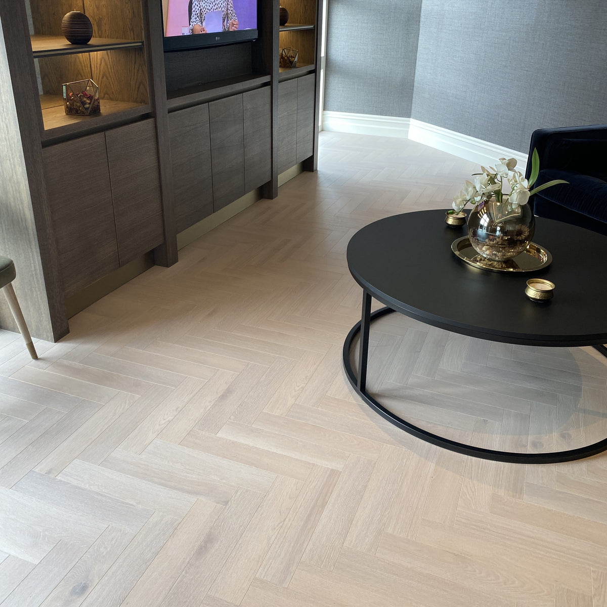 Konig Prestige Glazed Oak Herringbone