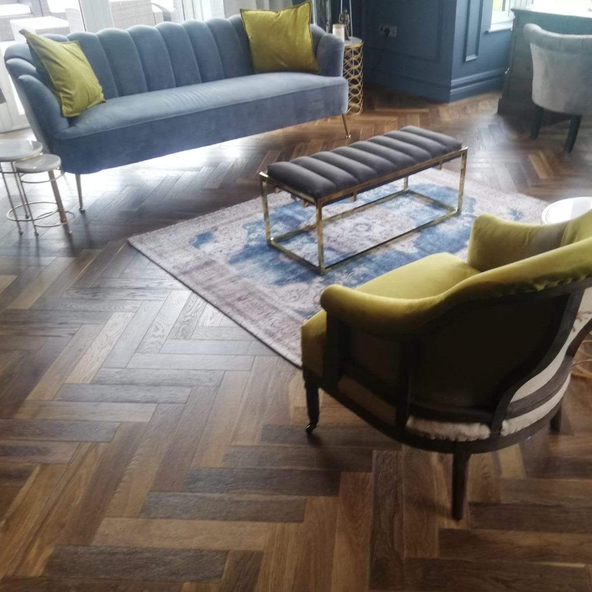 Lignum Strata Oak Double Smoked Herringbone 90